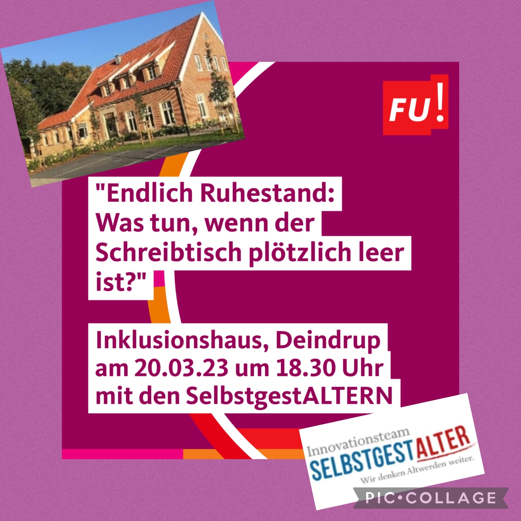Die Frauen Union lädt ein: Besichtigung Inklusionshaus + Vortrag "Endlich Ruhestand"
