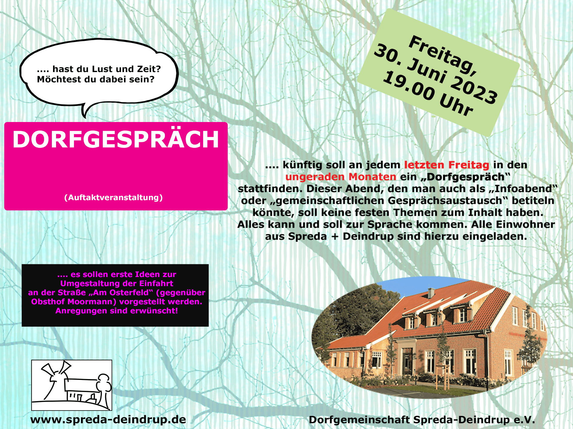 Einladung Dorfgespräch