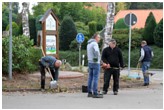 Säuberungsaktionn Bushaltestelle Kirchwiesen