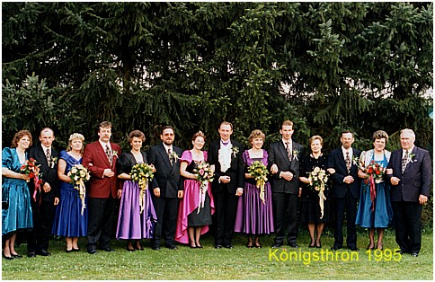 Königsthron der Schützenkompanie Spreda 1995